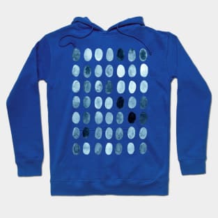 Blue ovals Hoodie